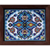 Decorative Persian Framed Ceramic Tile - Seven Colors