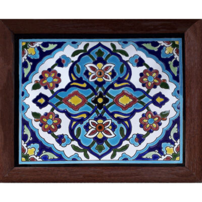 Decorative Persian Framed Ceramic Tile – Seven Colors