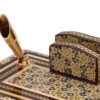 Handcrafted Persian Wooden Pen Holder for Desk - Elegance Khatamkari Art, Markland