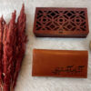 Persian Leather Long Wallet with Poem