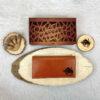 Persian Leather Long Wallet with Ordibehesht Symbol