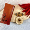 Persian Leather Long Wallet with Love Design