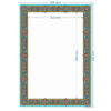 Sea Green Colored Tazhib A4 Paper - Slimi (10x)