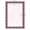 Purple Colored Tazhib A4 Paper (100x)