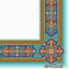 Sea Green Colored Tazhib A4 Paper - Slimi (10x)
