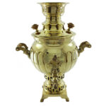 Persian Brass Samovar Decorative Coal Tea Maker 7-Liter