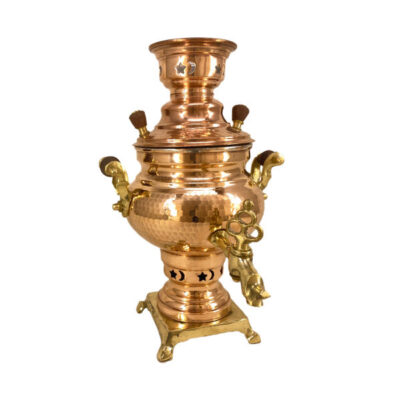 Persian Copper Samovar Decorative Coal Tea Maker 1-Liter