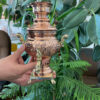 Persian Copper Samovar Decorative Coal Tea Maker Floral Motifs 1-Liter