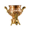 Persian Copper Samovar Decorative Coal Tea Maker Floral Motifs 1-Liter