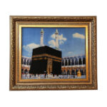 Hand-Knotted Islamic Wall Rug Kaaba