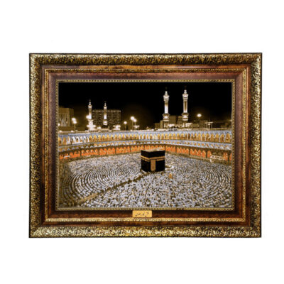 Islamic Wall Rug Holy Kaaba Model Night