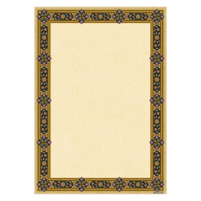 Golden Colored Tazhib A4 Paper (100x)