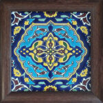 Decorative Persian Framed Ceramic Tile - Hooz