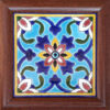 Decorative Persian Framed Ceramic Tile - Evil Eye