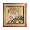 Decorative Persian Framed Tile - Shahnameh Inspired: Miniature