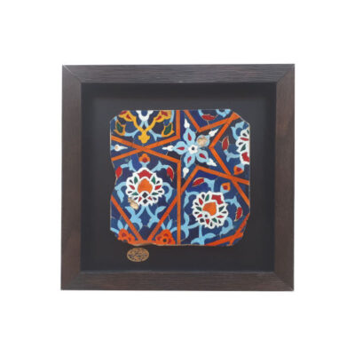 Decorative Persian Framed Ceramic Tile – Traditional