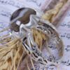 Persian Sulemani Hakik Silver Ring for Men Eye