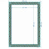 Turquoise Colored Persian Tazhib A4 Paper (100x)