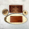 Persian Leather Long Wallet with Hamoun Design