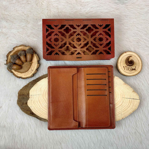 Genuine Leather Men Wallet Model Hamoun