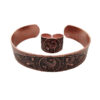 Set of Persian Copper Ring & Bracelet Model Winged Lion