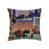 Velvet Printed Cushion Cover - Shahnameh Design (Set of 2)