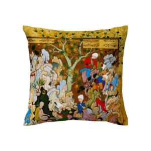 Persian Throw Pillow Case Cushion Cover - Shahnameh