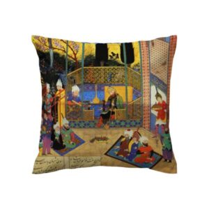 Persian miniature illustration Cushion Cover - Shahnameh