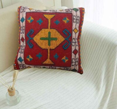 Persian Kilim Cushion Cover – Handwoven Sonati Design