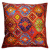 Ethnic Printed Velvet Cushion Cover - Kilim Design (Set of 2)