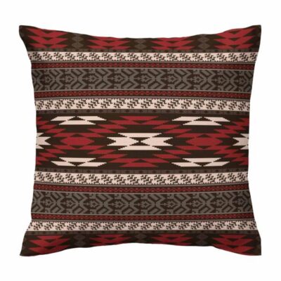 Ethnic Velvet Cushion Cover – Printed Traditional Design (Set of 2)