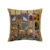 Persian Velvet Cushion Cover - Printed Shahnameh Design (Set of 2)