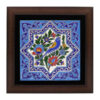 Decorative Persian Framed Ceramic Tile - Star