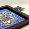 Decorative Persian Framed Ceramic Tile - Star