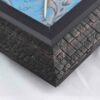 Framed Islamic Calligraphy Marquetry Wood Inlay Art Allah