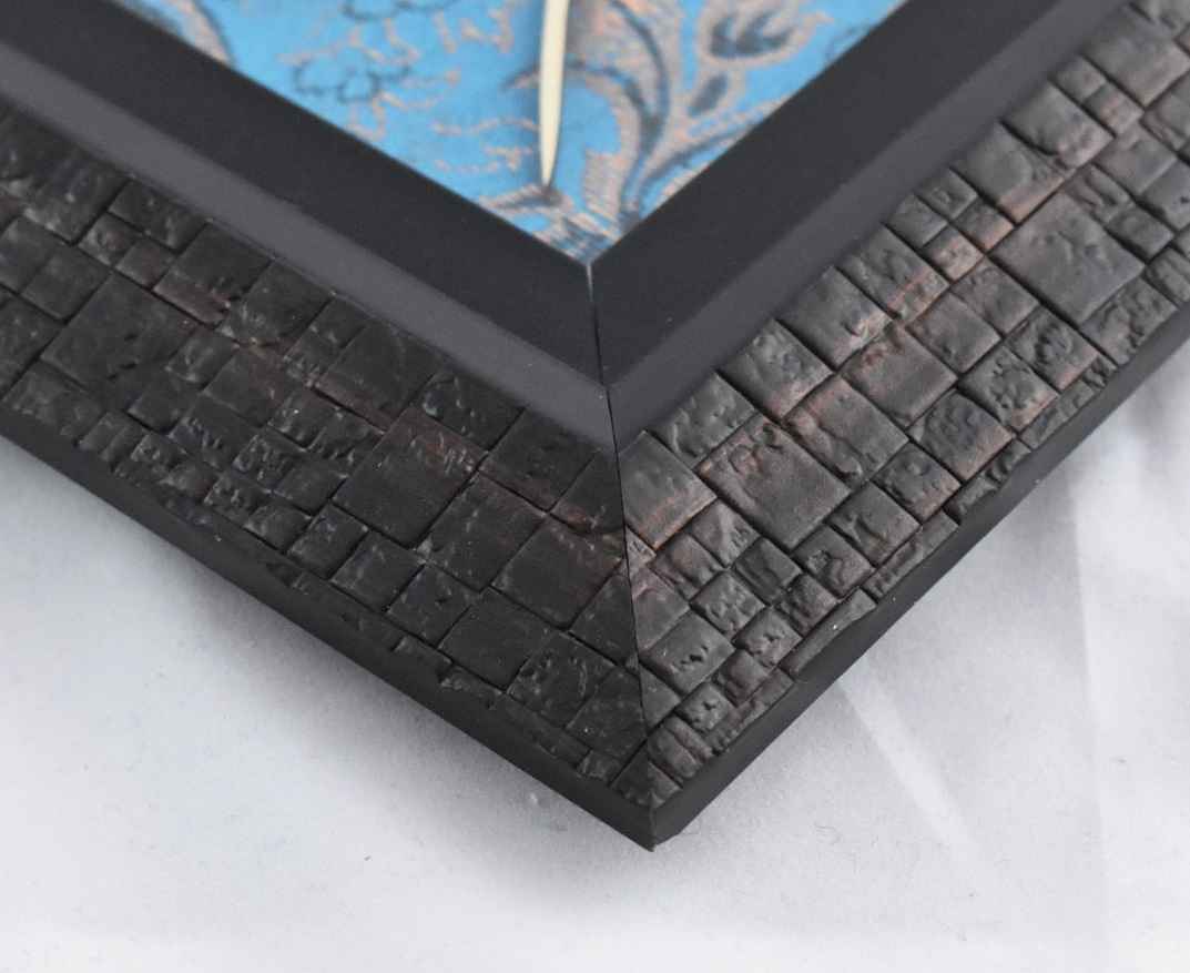 Framed Islamic Calligraphy Marquetry Wood Inlay Art Allah