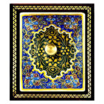 Handcrafted Wooden Jewelry Box with Persian Khatam Design – Sky