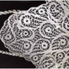 Persian Malileh-Kari Silver Fruit Bowl Model Kashkul