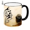 Persian Ceramic Coffee Mug - Heat Sensitive Gham Calligraphy