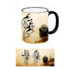 Persian Ceramic Coffee Mug - Heat Sensitive Gham Calligraphy