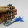 Persian Neyshabur Turquoise Rosary: Prayer 33 Beads Handcrafted Tasbih