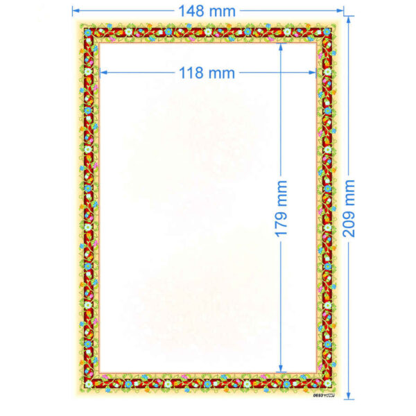 Tazhib A5 Paper Model Abr & Bad (100x)
