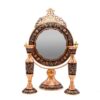 Engraved Persian Copper Mirror Frame & Candlesticks Set – Ghalamzani