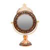 Engraved Persian Copper Mirror Frame & Candlesticks Set – Ghalamzani