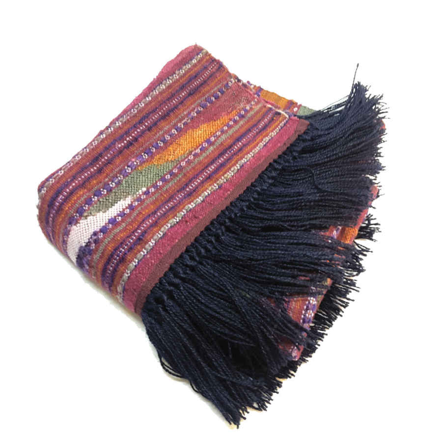 Authentic Persian Jajim Flat-Woven Striped Rug Kaarmania