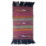 Authentic Persian Jajim Flat-Woven Striped Rug Kaarmania