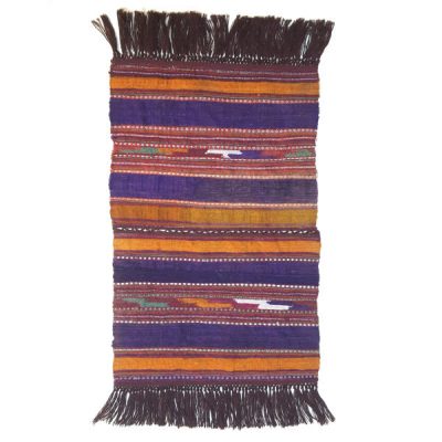 Authentic Persian Jajim Flat-Woven Striped Rug Bahar