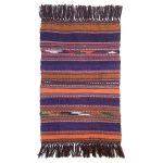 Authentic Persian Jajim Flat-Woven Striped Rug Aaron
