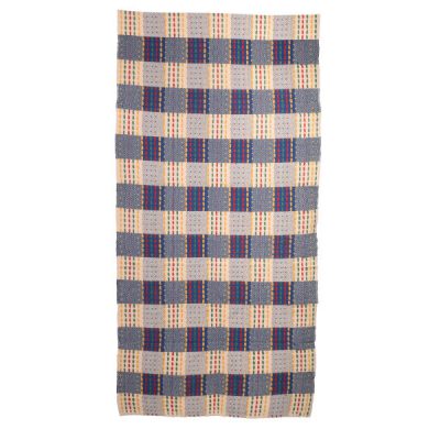 Authentic Persian Jajim Flat-Woven Striped Rug Aazhand