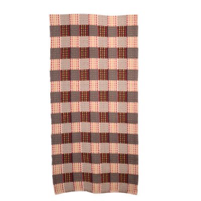 Authentic Persian Jajim Flat-Woven Striped Rug Vesta